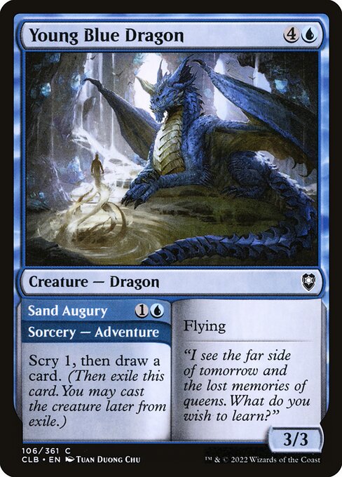 Young Blue Dragon // Sand Augury 106
