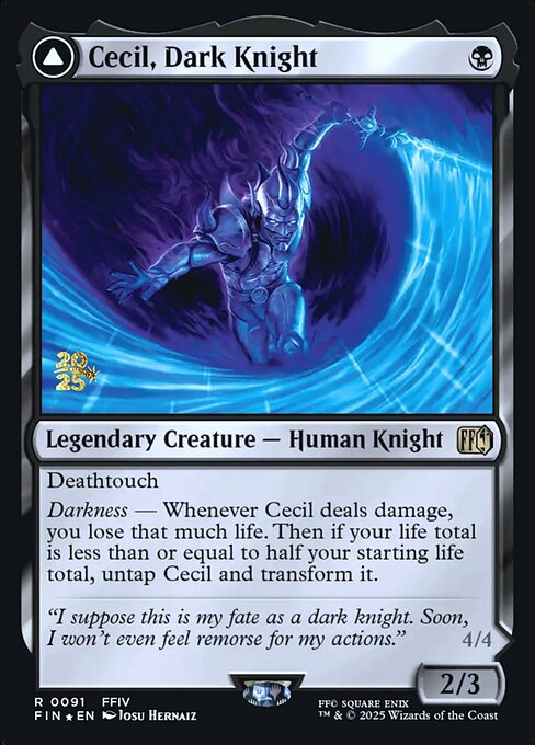 Cecil, Dark Knight // Cecil, Redeemed Paladin 91s