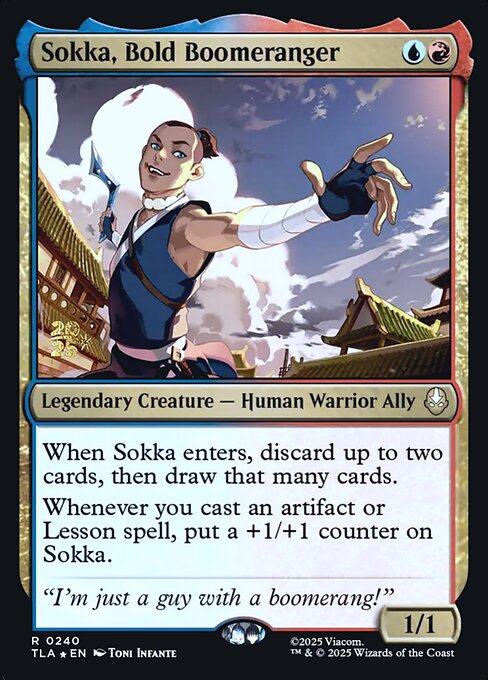 Sokka, Bold Boomeranger 240s