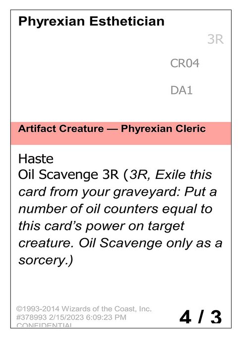 Phyrexian Esthetician CR04c