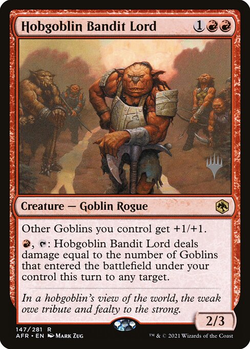 Hobgoblin Bandit Lord 147p