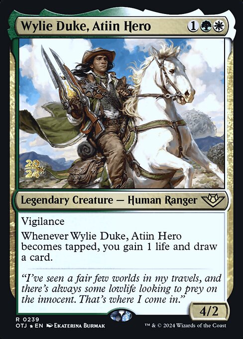 Wylie Duke, Atiin Hero 239s