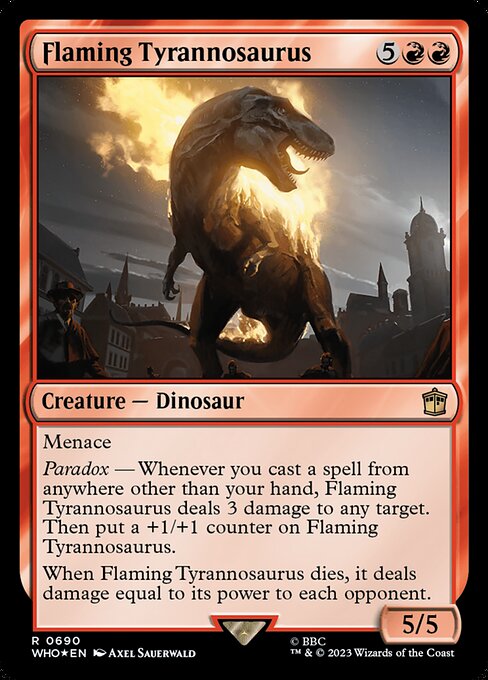 Flaming Tyrannosaurus 690