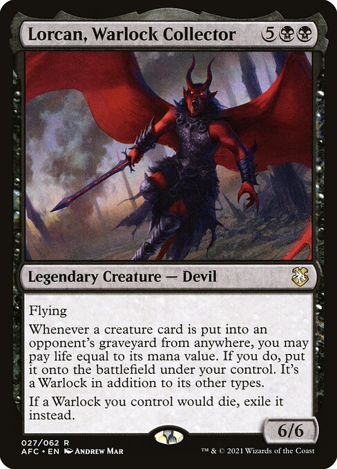 Lorcan, Warlock Collector 27