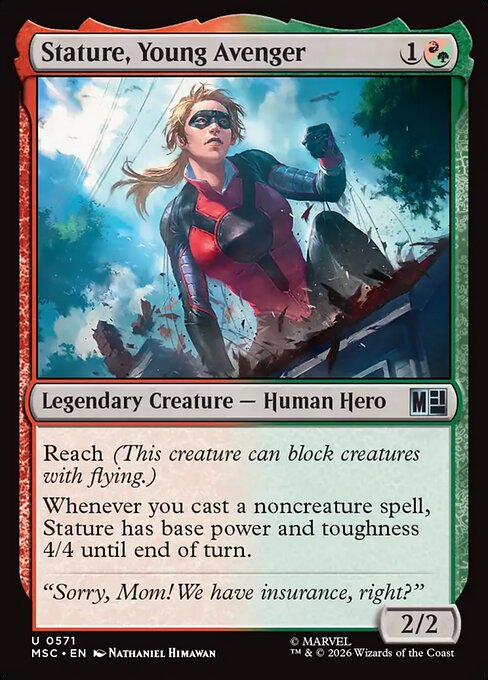 Stature, Young Avenger 571
