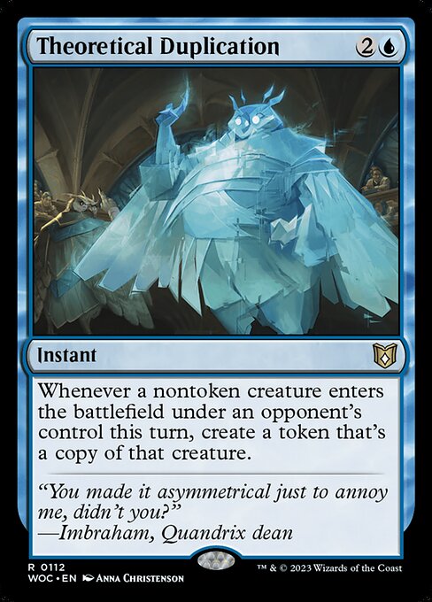 Theoretical Duplication 112
