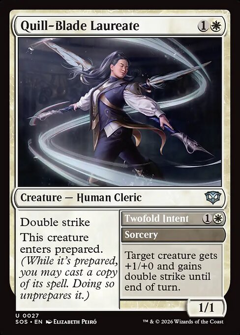 Quill-Blade Laureate // Twofold Intent 27