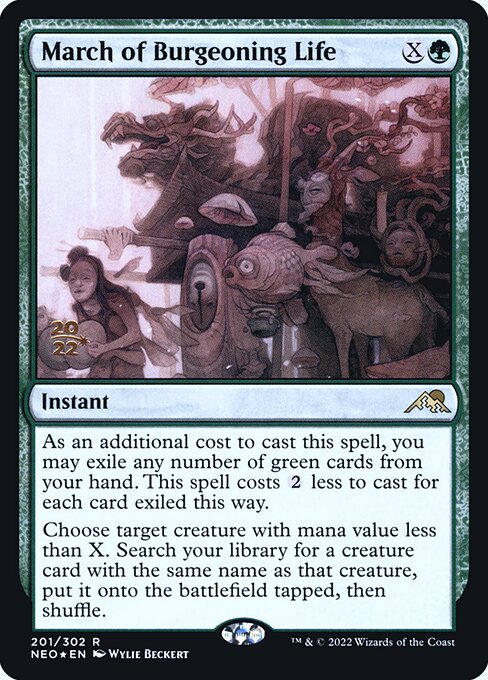 March of Burgeoning Life 201s