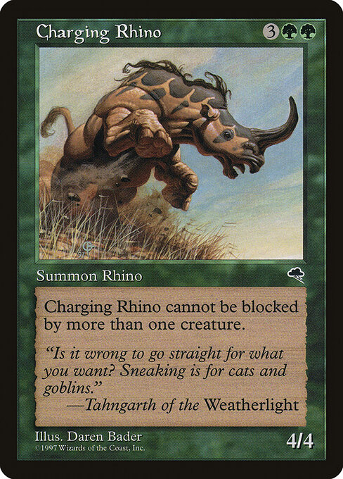 Charging Rhino 218