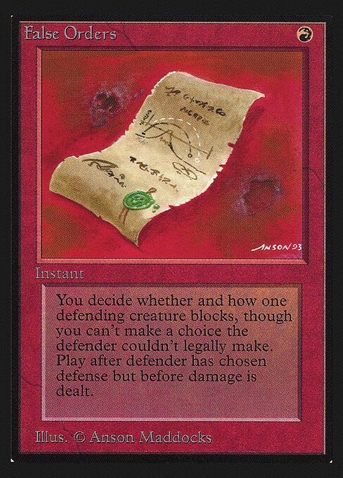 False Orders 148