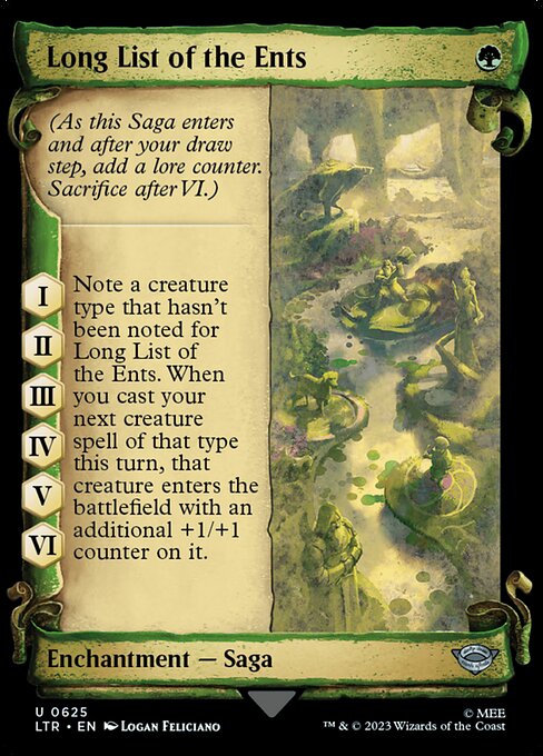 Long List of the Ents 625