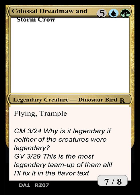 Colossal Dreadmaw and Storm Crow RZ07a