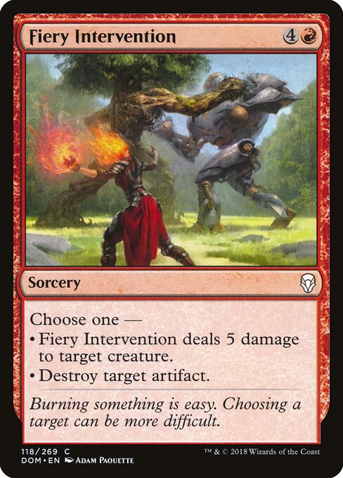Fiery Intervention 118