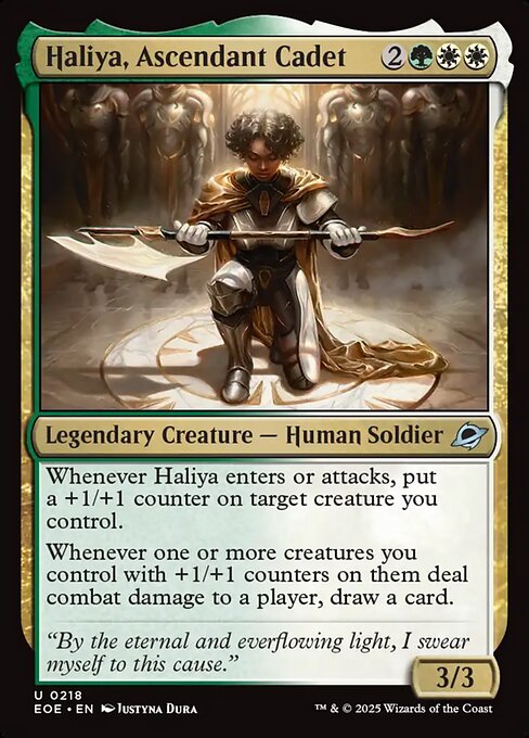 Haliya, Ascendant Cadet 218