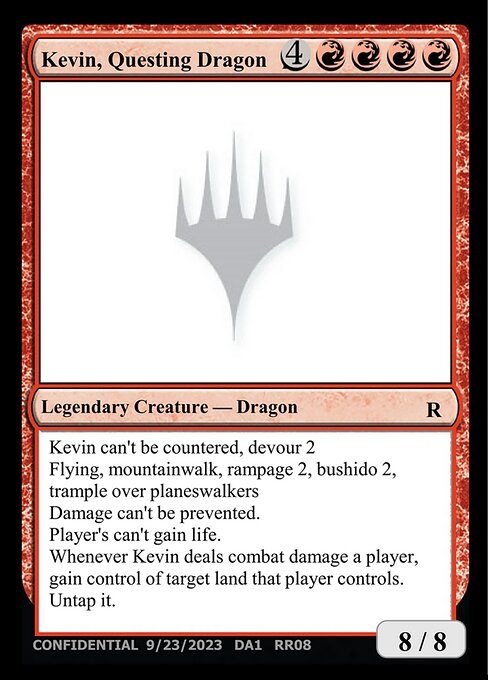 Kevin, Questing Dragon RR08a