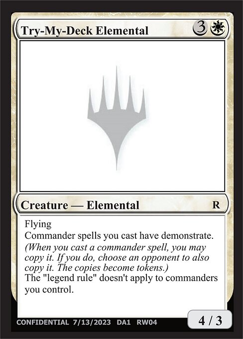 Try-My-Deck Elemental RW04f