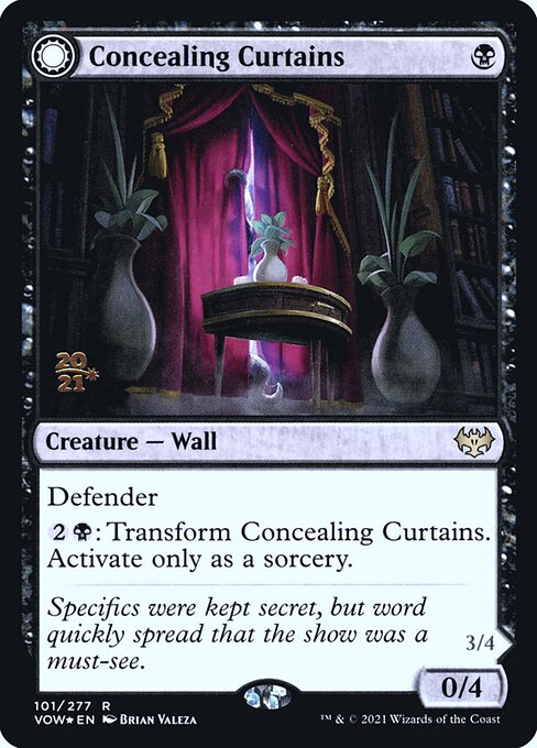 Concealing Curtains // Revealing Eye 101s