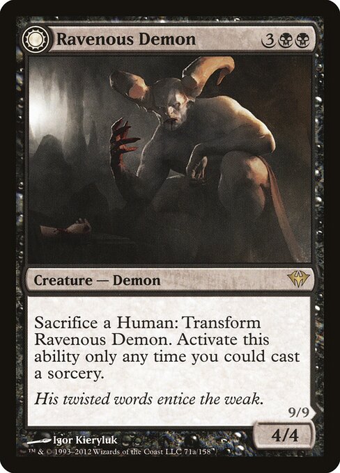 Ravenous Demon // Archdemon of Greed 71