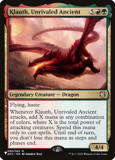Klauth, Unrivaled Ancient AFC-50