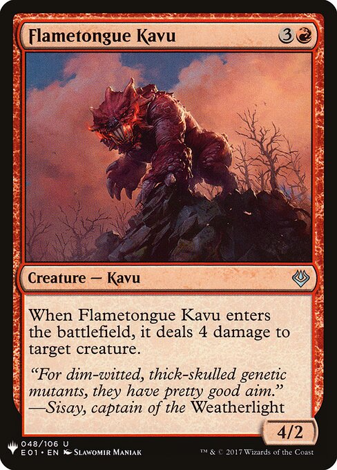 Flametongue Kavu E01-48