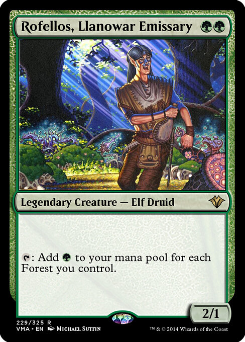 Rofellos, Llanowar Emissary 229