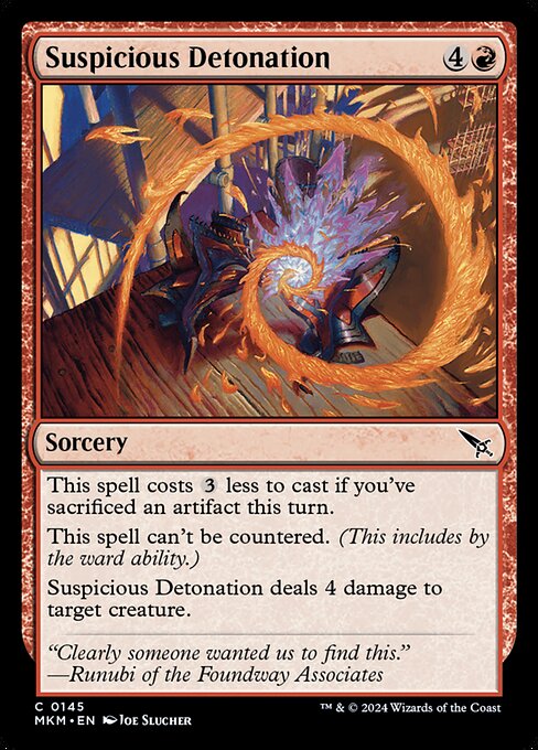 Suspicious Detonation 145