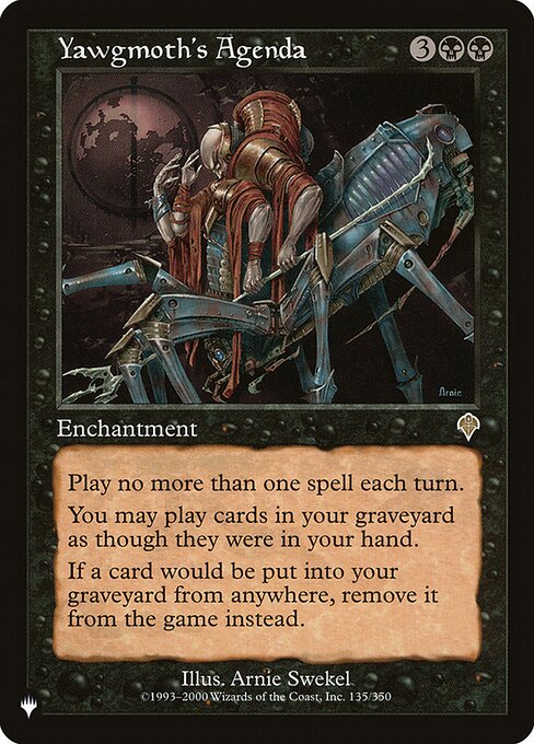 Yawgmoth's Agenda INV-135