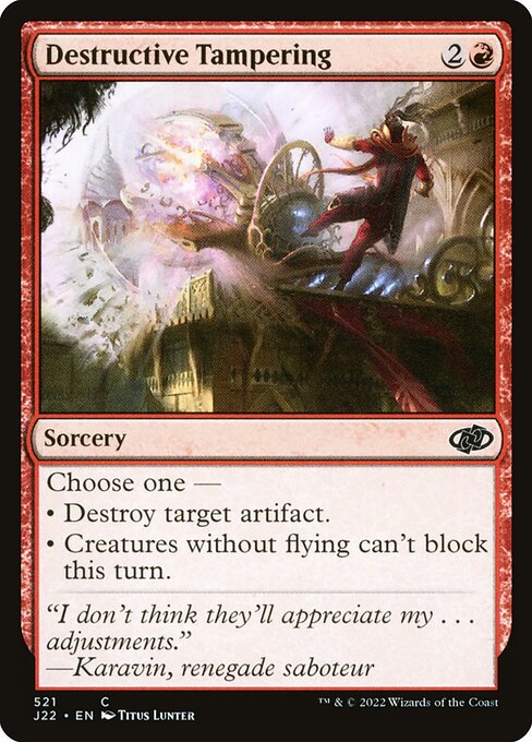 Destructive Tampering 521