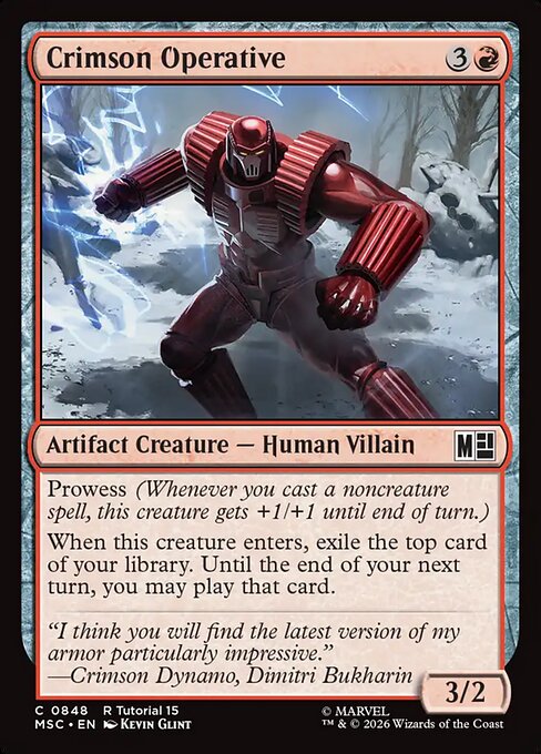 Crimson Operative 848