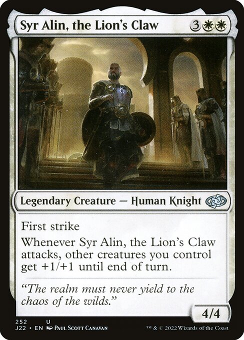 Syr Alin, the Lion's Claw 252