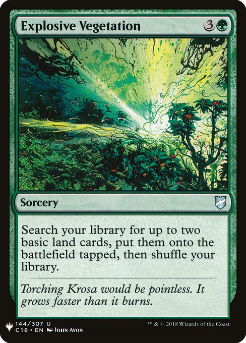 Explosive Vegetation C18-144