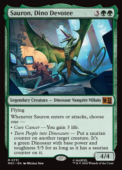 Sauron, Dino Devotee 731