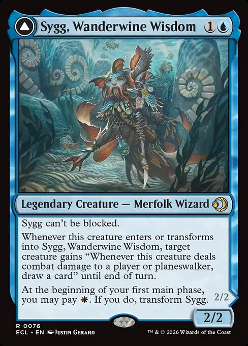 Sygg, Wanderwine Wisdom // Sygg, Wanderbrine Shield 76