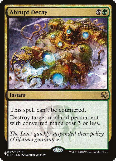 Abrupt Decay GK1-57