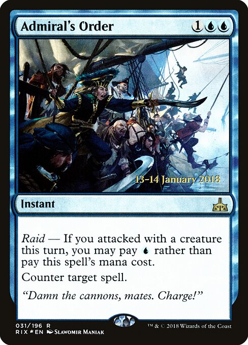 Admiral's Order 31s