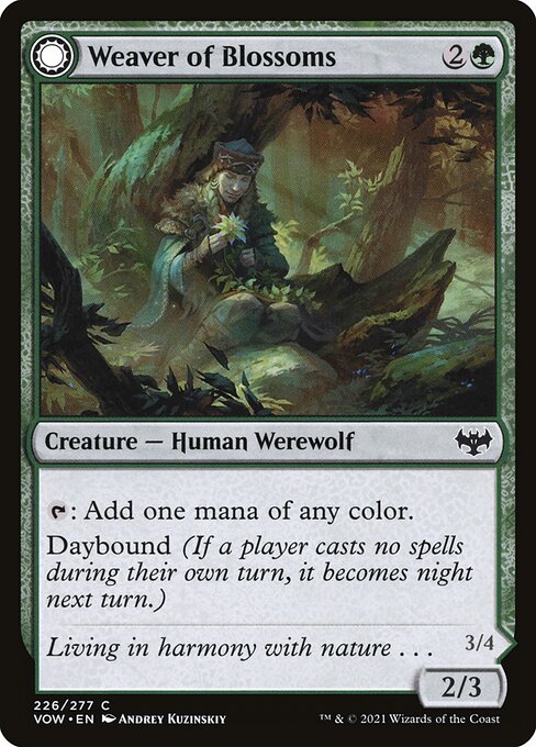 Weaver of Blossoms // Blossom-Clad Werewolf 226