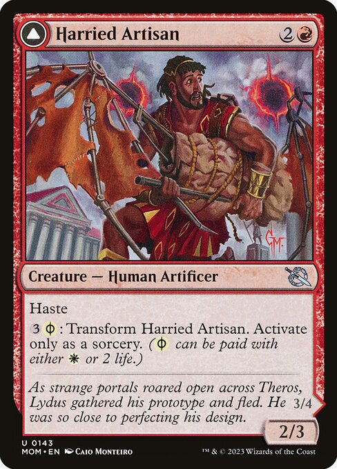 Harried Artisan // Phyrexian Skyflayer 143