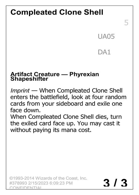 Compleated Clone Shell UA05a