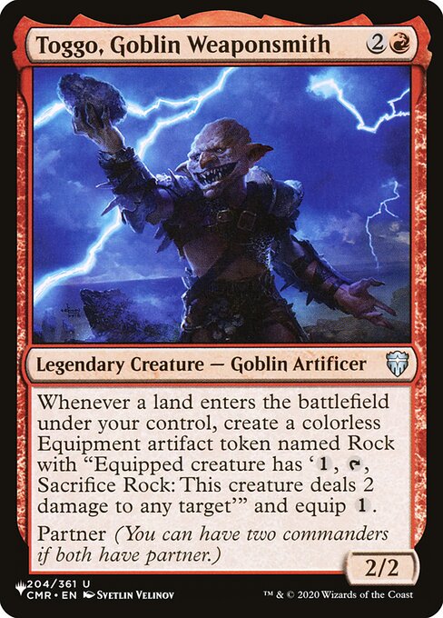 Toggo, Goblin Weaponsmith CMR-204