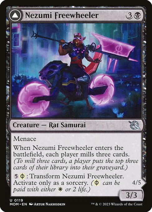 Nezumi Freewheeler // Hideous Fleshwheeler 119