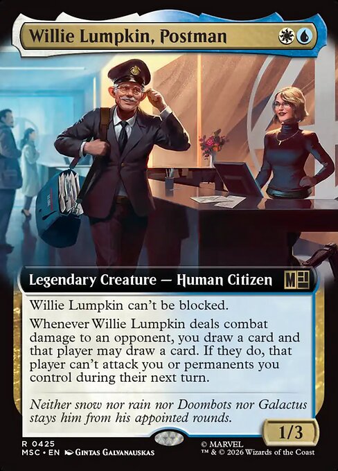 Willie Lumpkin, Postman 425