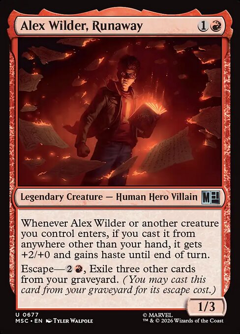 Alex Wilder, Runaway 677