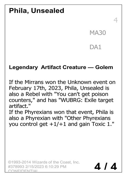 Phila, Unsealed MA30