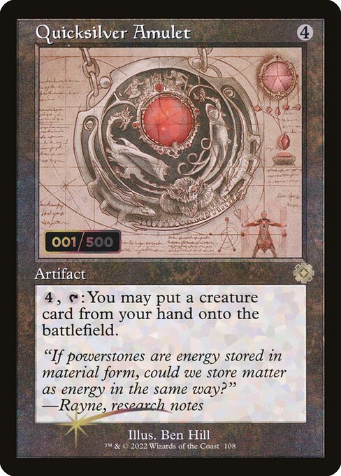 Quicksilver Amulet 108z