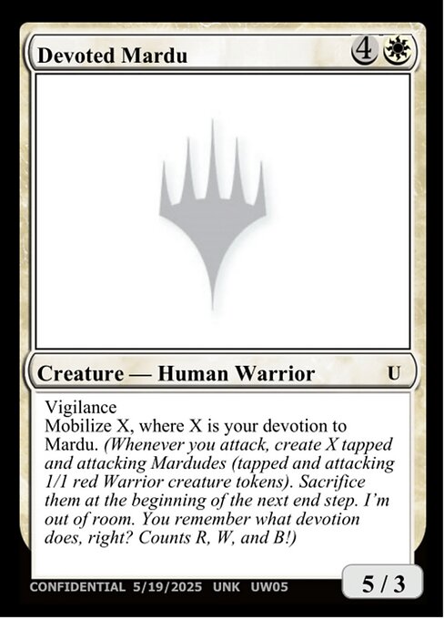 Devoted Mardu UW05a