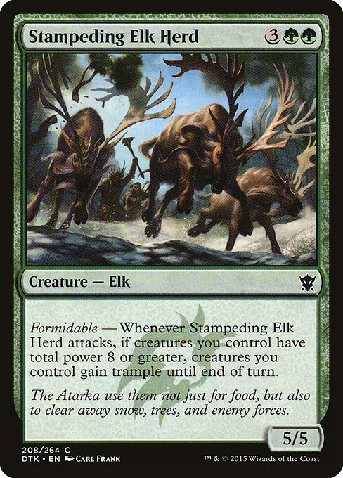 Stampeding Elk Herd 208
