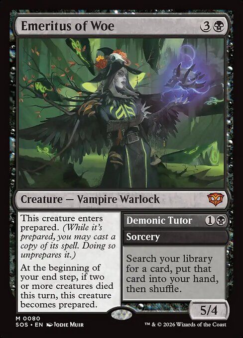Emeritus of Woe // Demonic Tutor 80