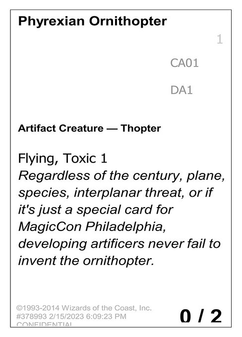 Phyrexian Ornithopter CA01