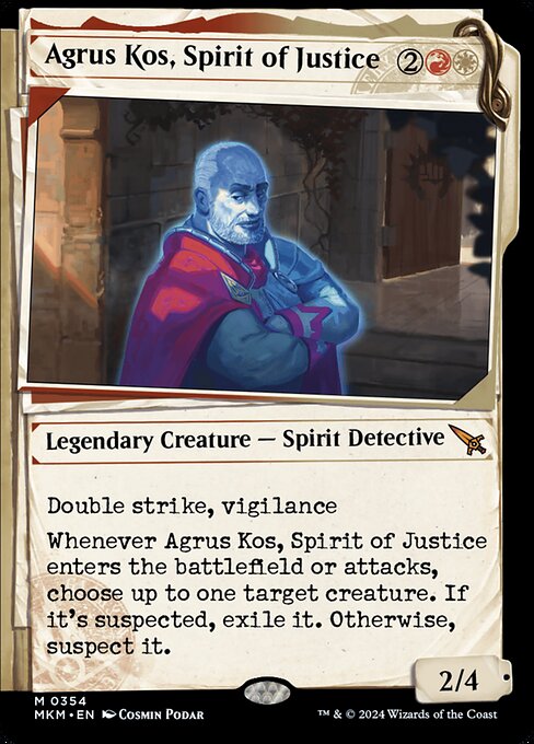 Agrus Kos, Spirit of Justice 354