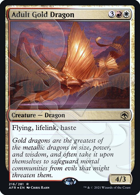 Adult Gold Dragon 216a